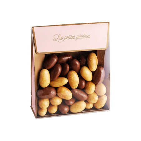 Galets Gianduja (chocolat au
lait et pâte de noisette)